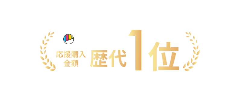 Makuake 応援購入
金額 歴代 NO.1